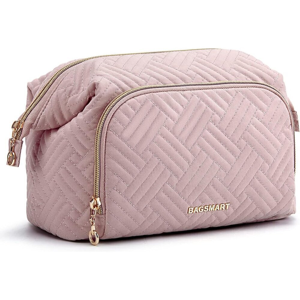 Travel Makeup Bag Water-Resistant Polyester Large Organizer Purse